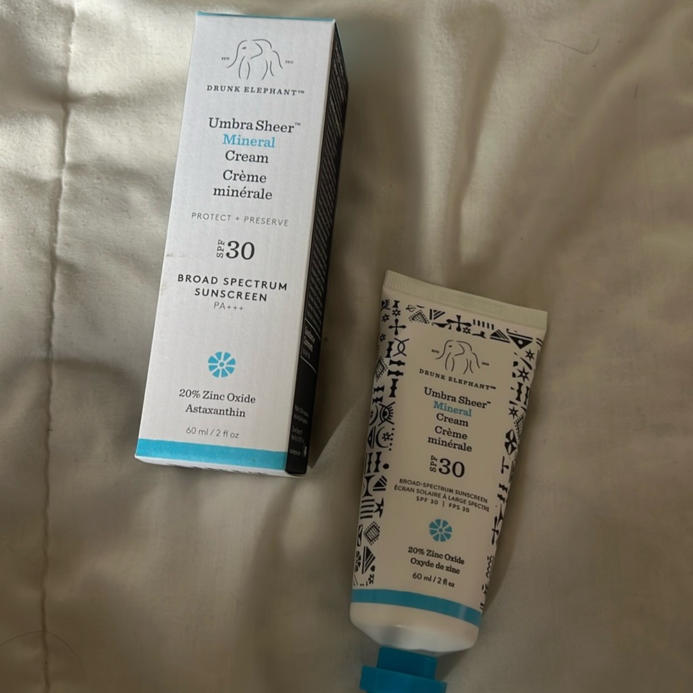 drunk elephant mineral cream sunscreen - NEW
